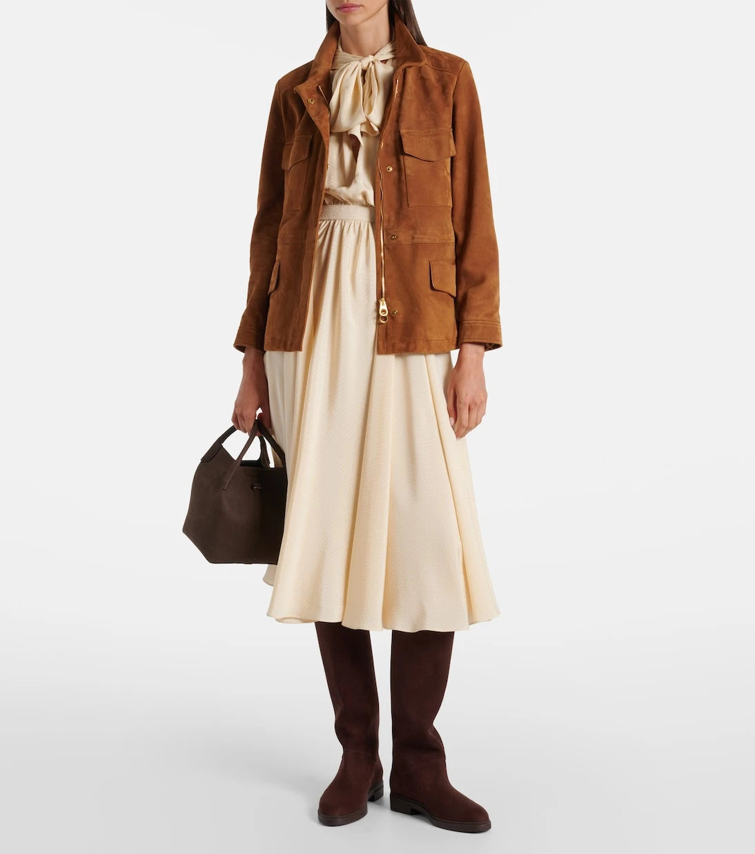 Loro Piana - Bale Small leather bucket bag