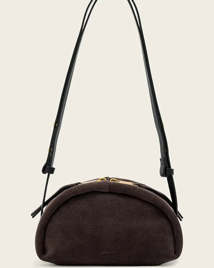 AllSaints ROSALIE kadın süet crossbody çanta