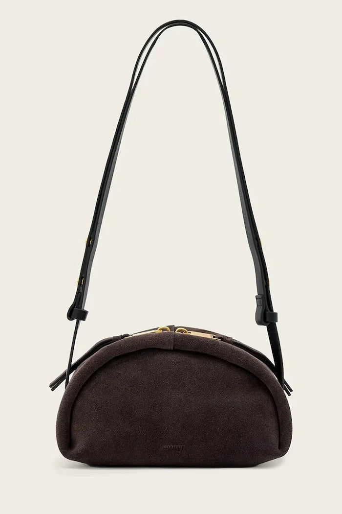 AllSaints ROSALIE kadın süet crossbody çanta