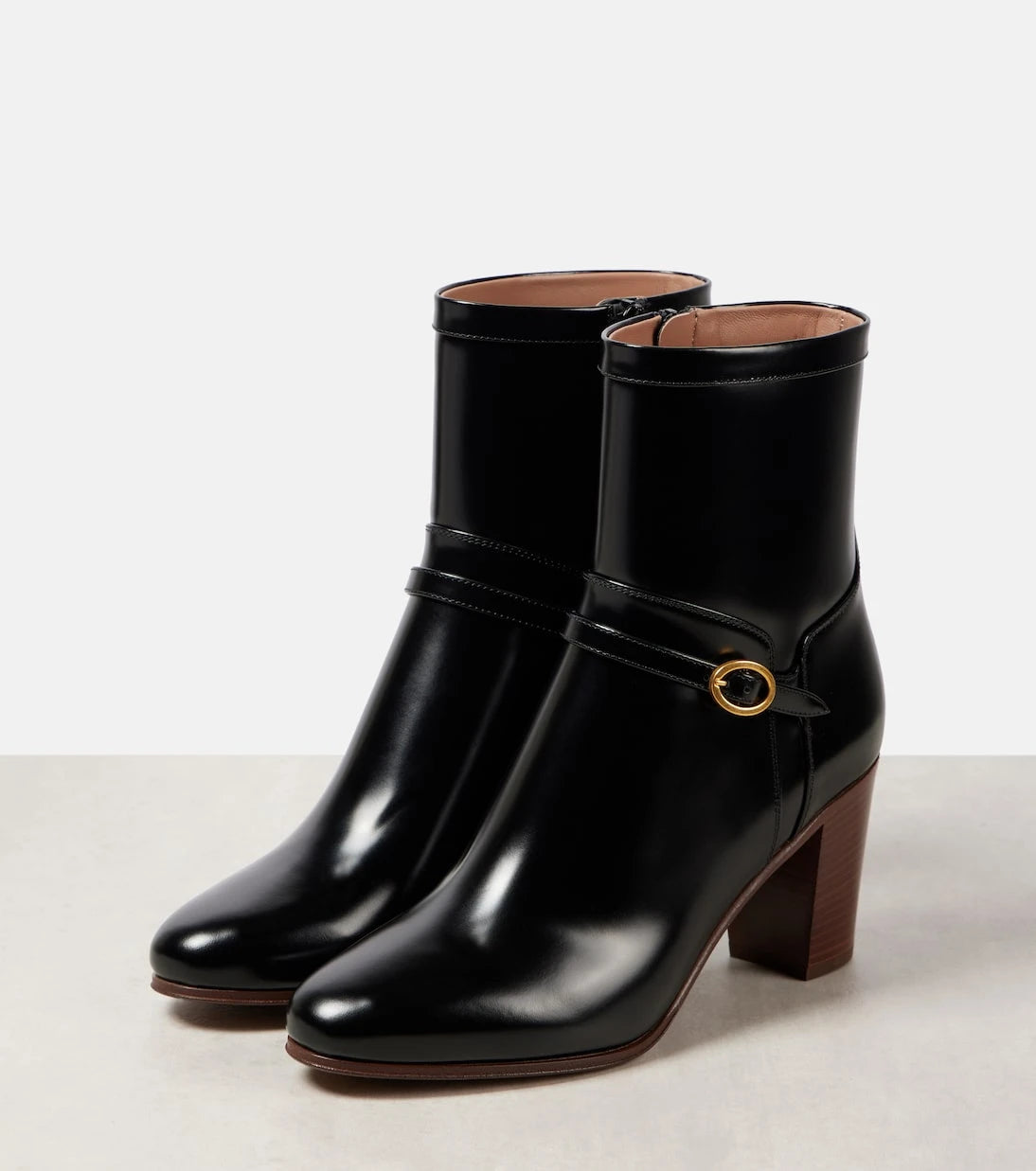 Valentino Garavani - Pattie 75 leather ankle boots