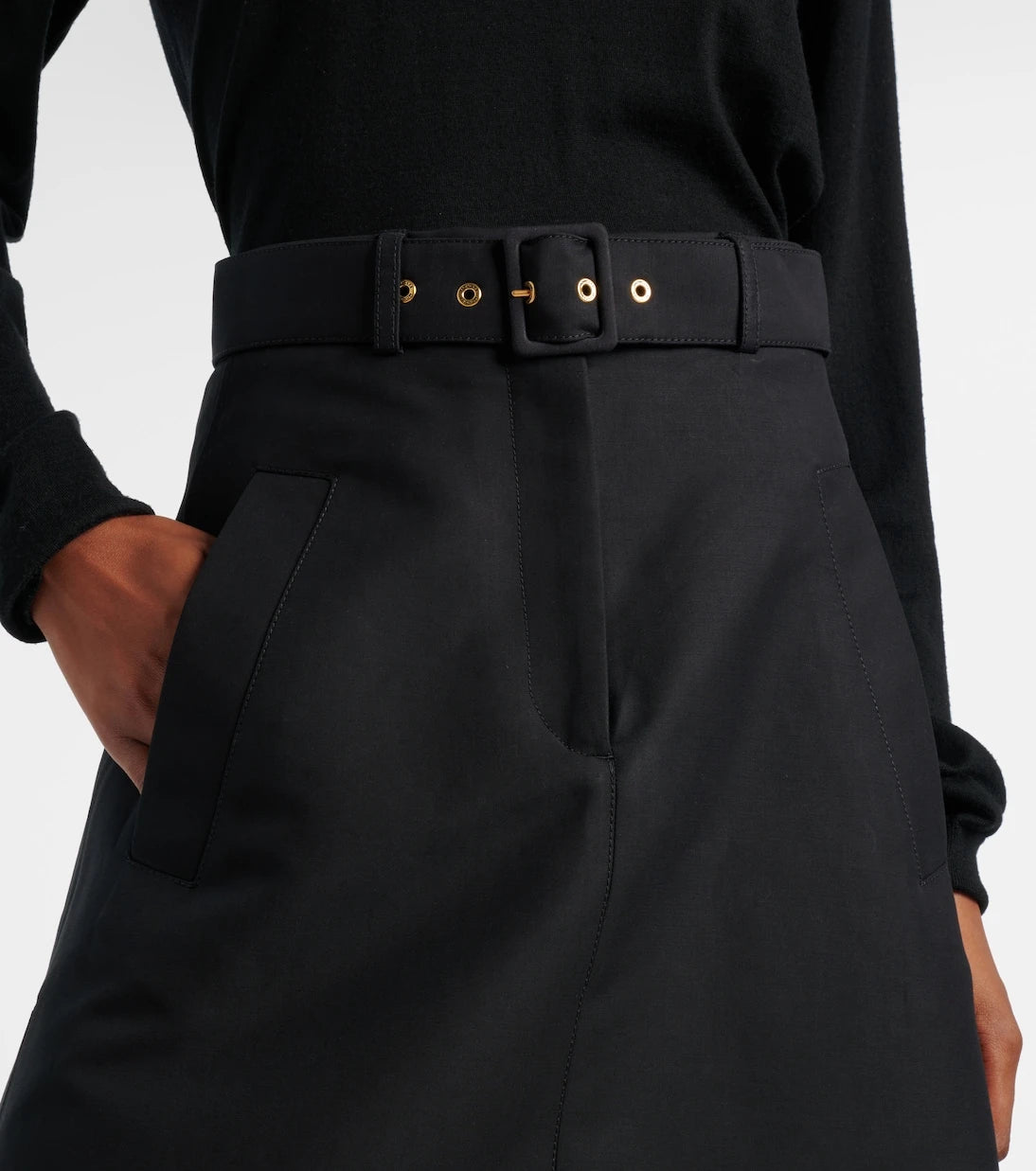 Moncler - Cotton midi skirt