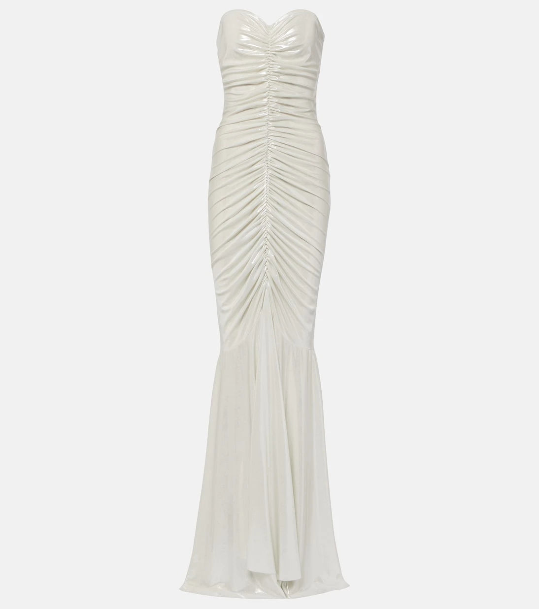 Norma Kamali - Ruched metallic gown
