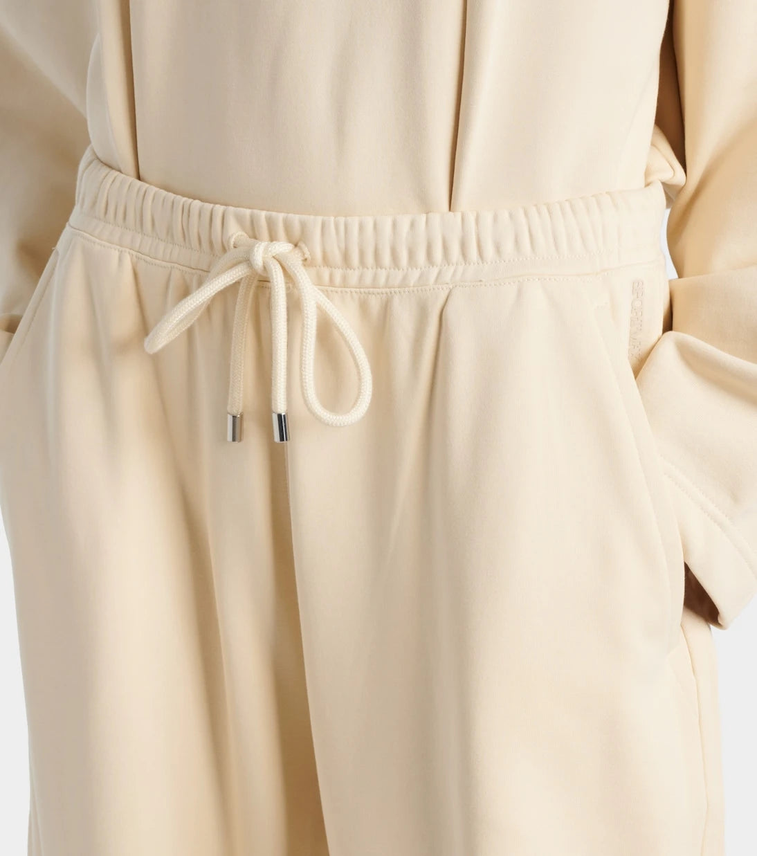 Sportmax - Cotton-blend jersey wide-leg sweatpants