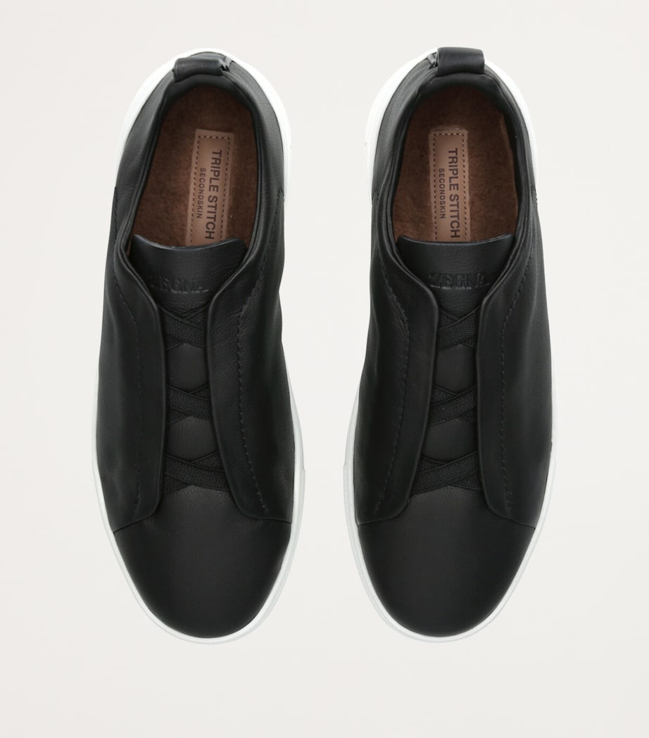 Zegna Shearling Triple Stitch SECONDSKIN Sneakers