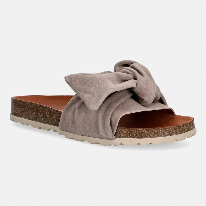 Verbenas kadın açık burunlu süet terlik ROXY VELOUR