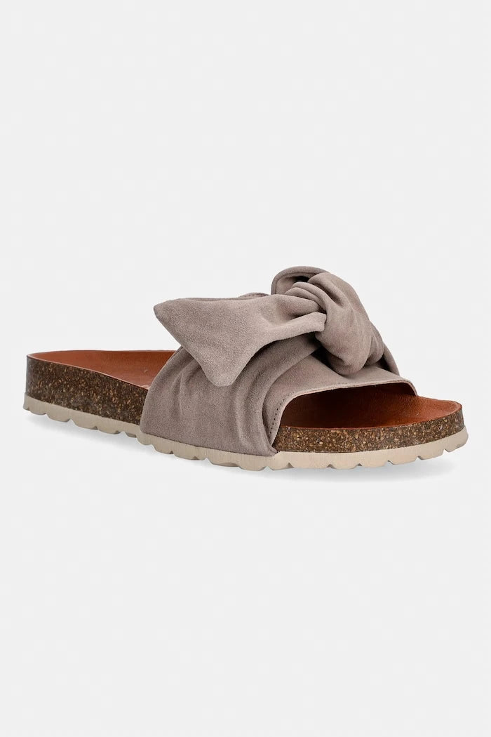 Verbenas kadın açık burunlu süet terlik ROXY VELOUR