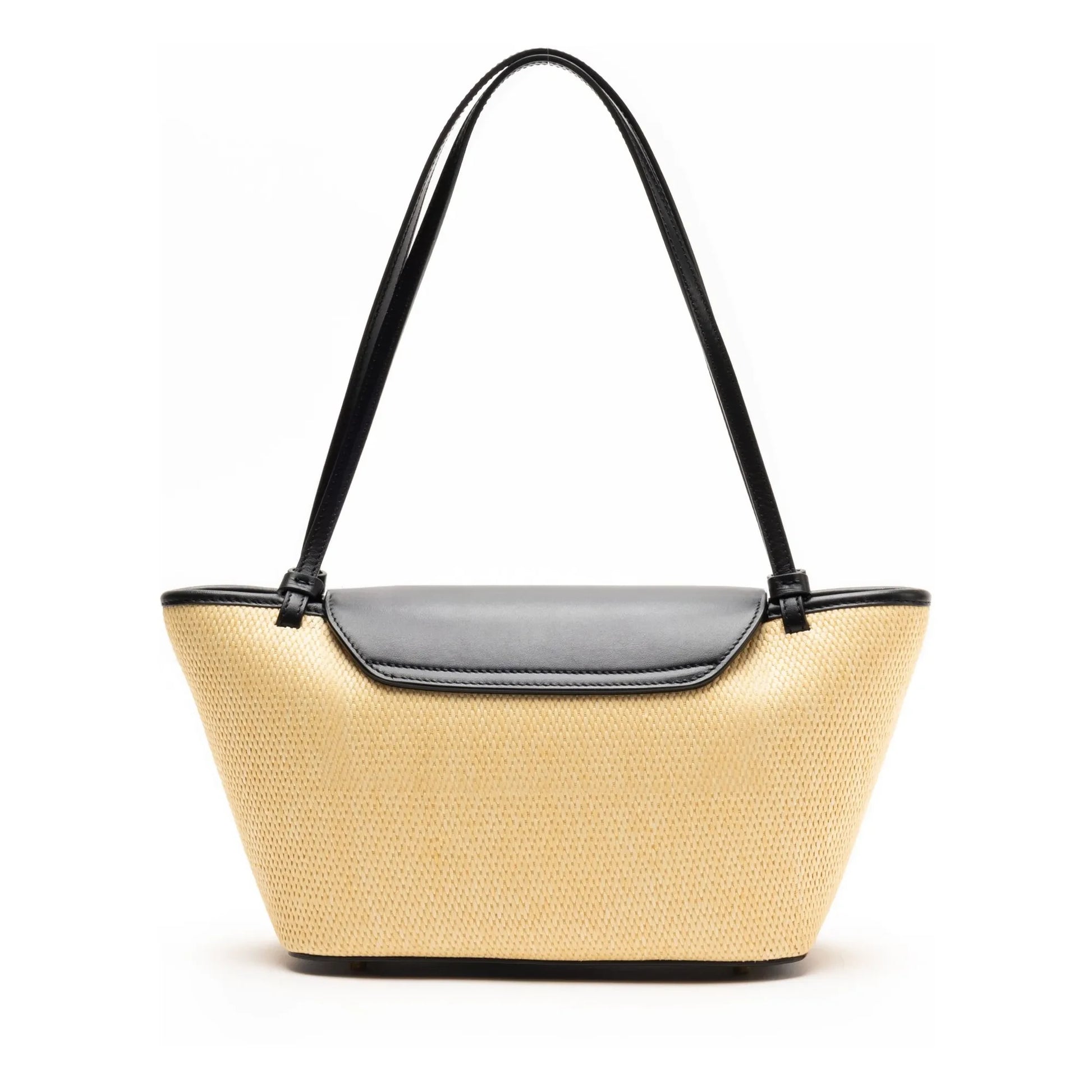 Elleme - Raffia and Leather Mail Bag | Natural