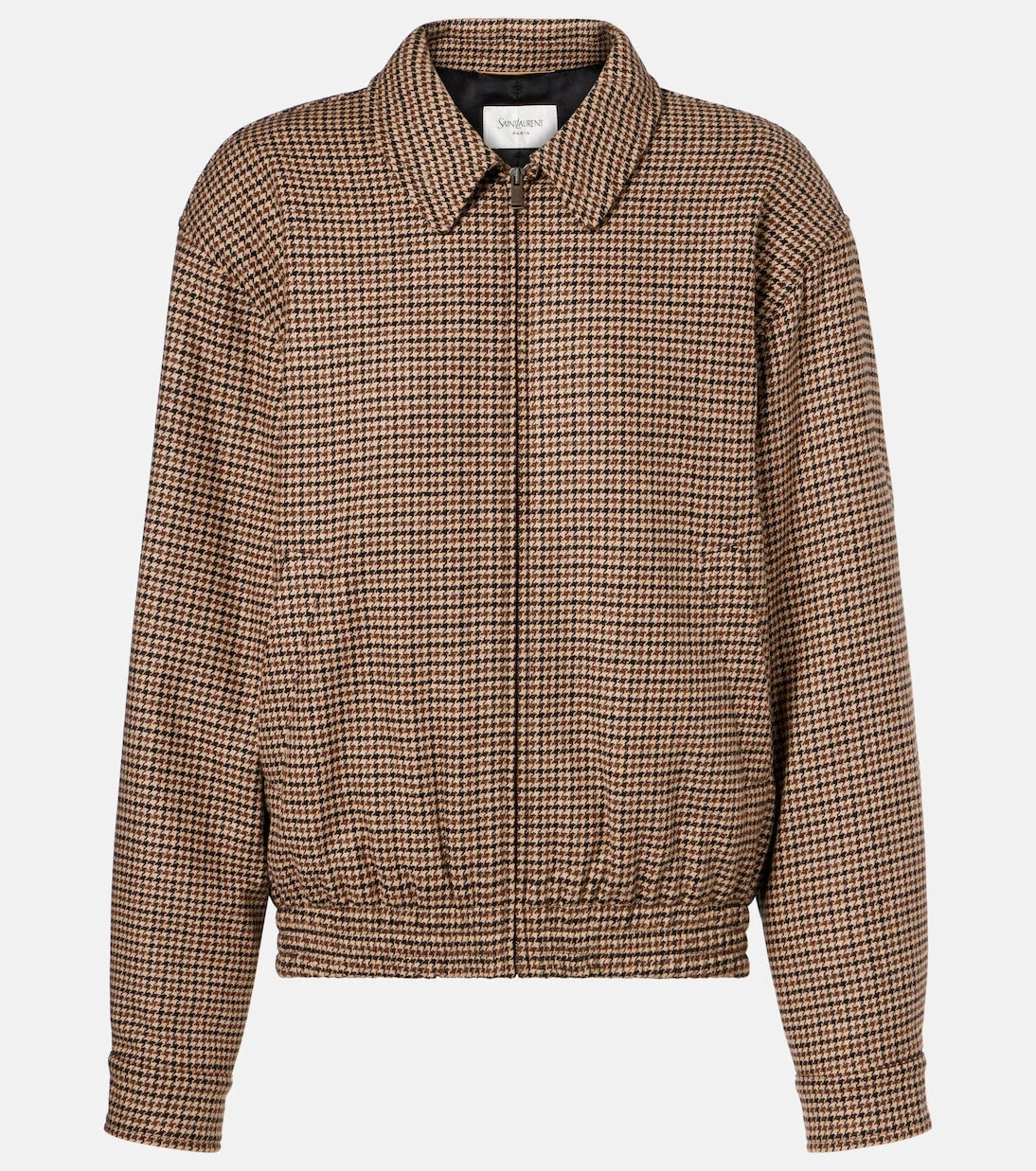 Saint Laurent - Houndstooth padded jacket
