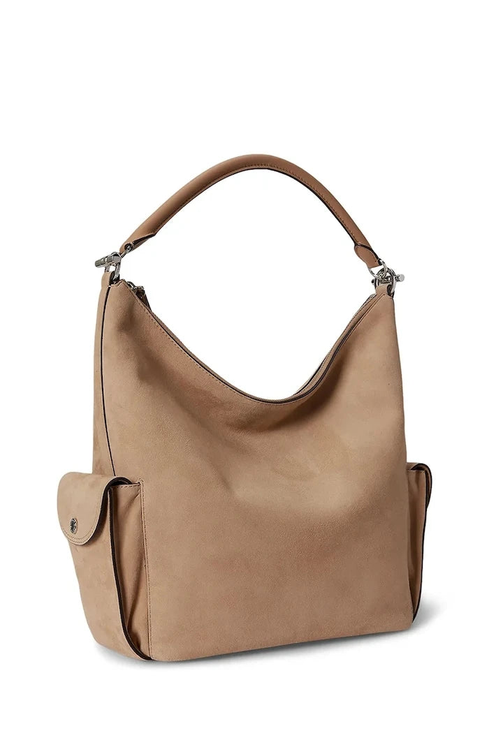 Lauren Ralph Lauren süet kadın tote çanta