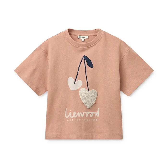 Liewood Tyler Placement SS T-shirt Çocuk Pamuklu Tişört