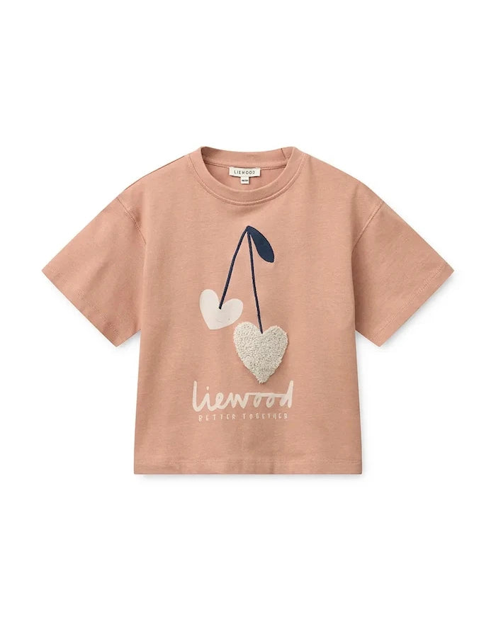 Liewood Tyler Placement SS T-shirt Çocuk Pamuklu Tişört