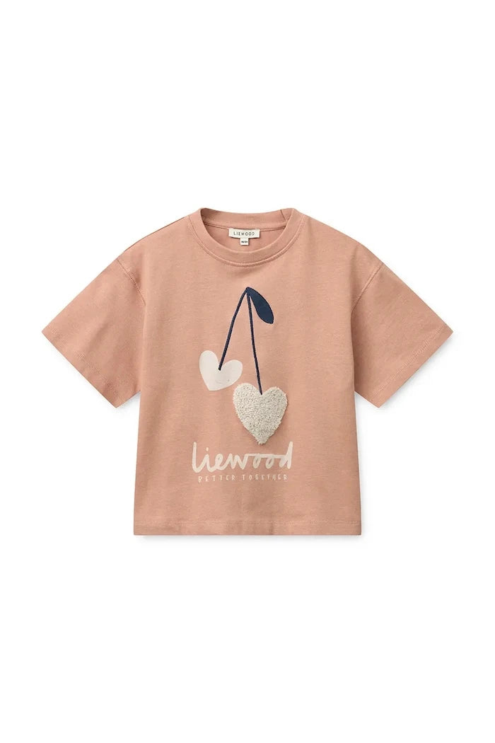 Liewood Tyler Placement SS T-shirt Çocuk Pamuklu Tişört