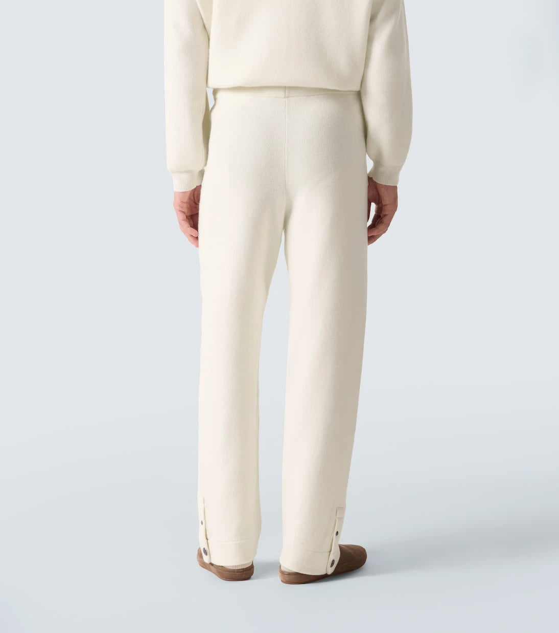 God's True Cashmere - Cashmere straight pants with amethyst