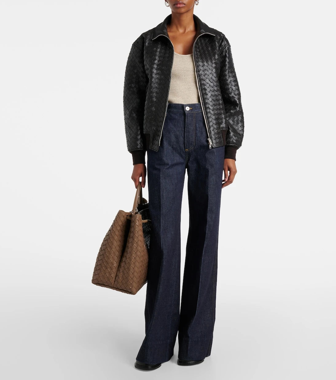 Bottega Veneta - High-rise wide-leg jeans