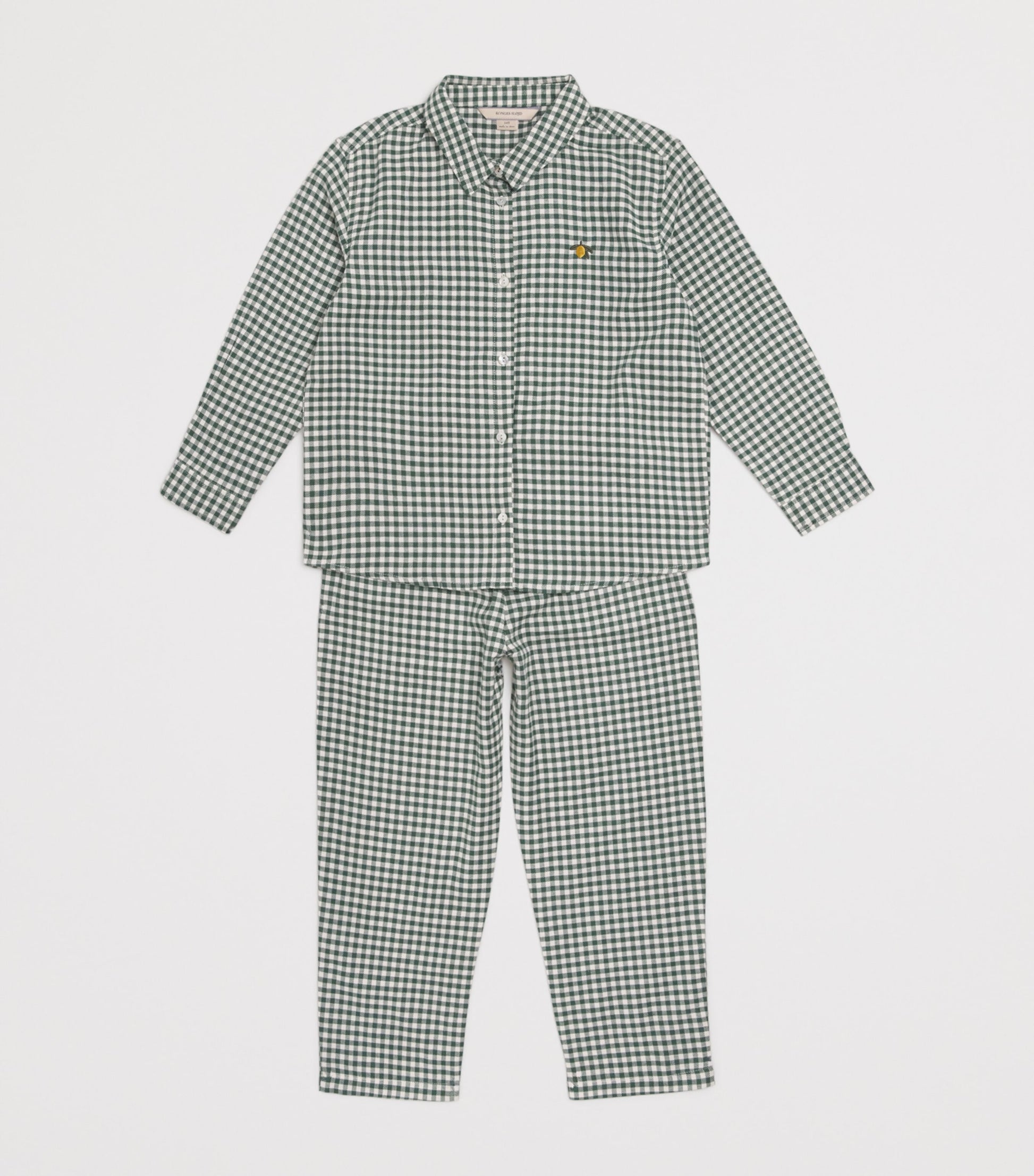Organic Cotton Check Foret Trousers (9 Months-4 Years)