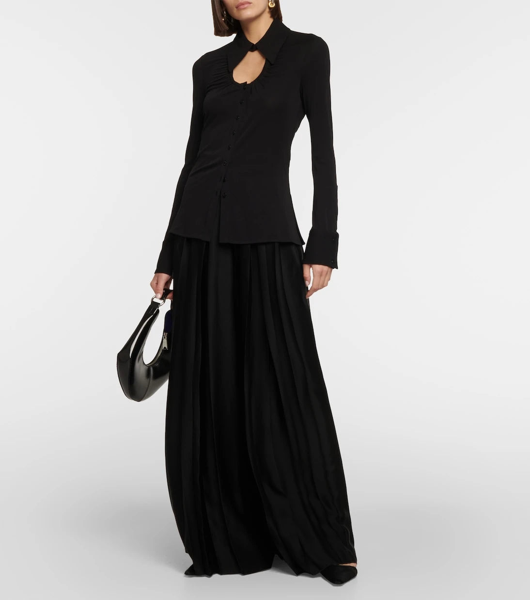Proenza Schouler - بلوزة من الجيرسيه بقصات من وايت ليبل