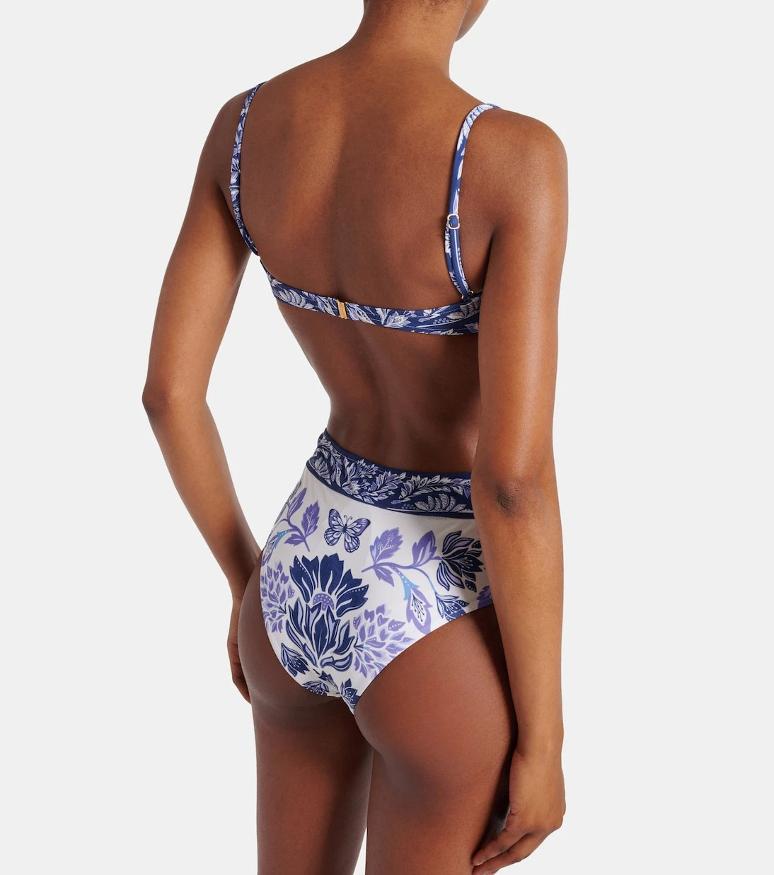 Farm Rio - Floral high-rise bikini bottoms