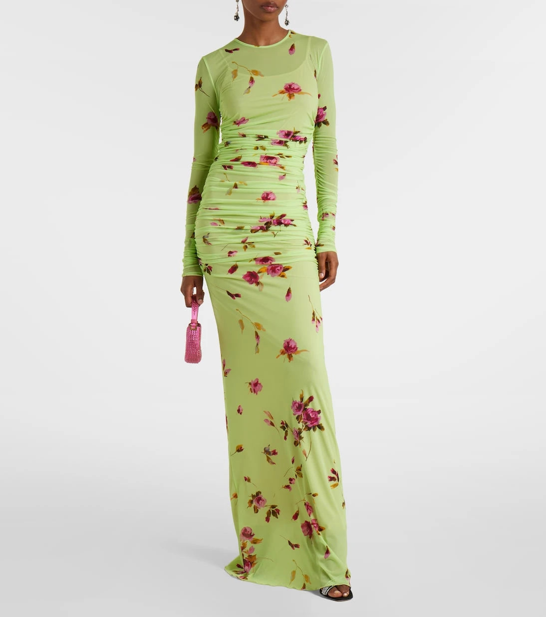 Blumarine - Floral jersey maxi dress
