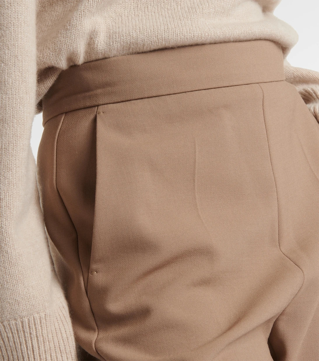 Max Mara - بنطال نيبتا المستقيم من الكريب المخلوط بالصوف