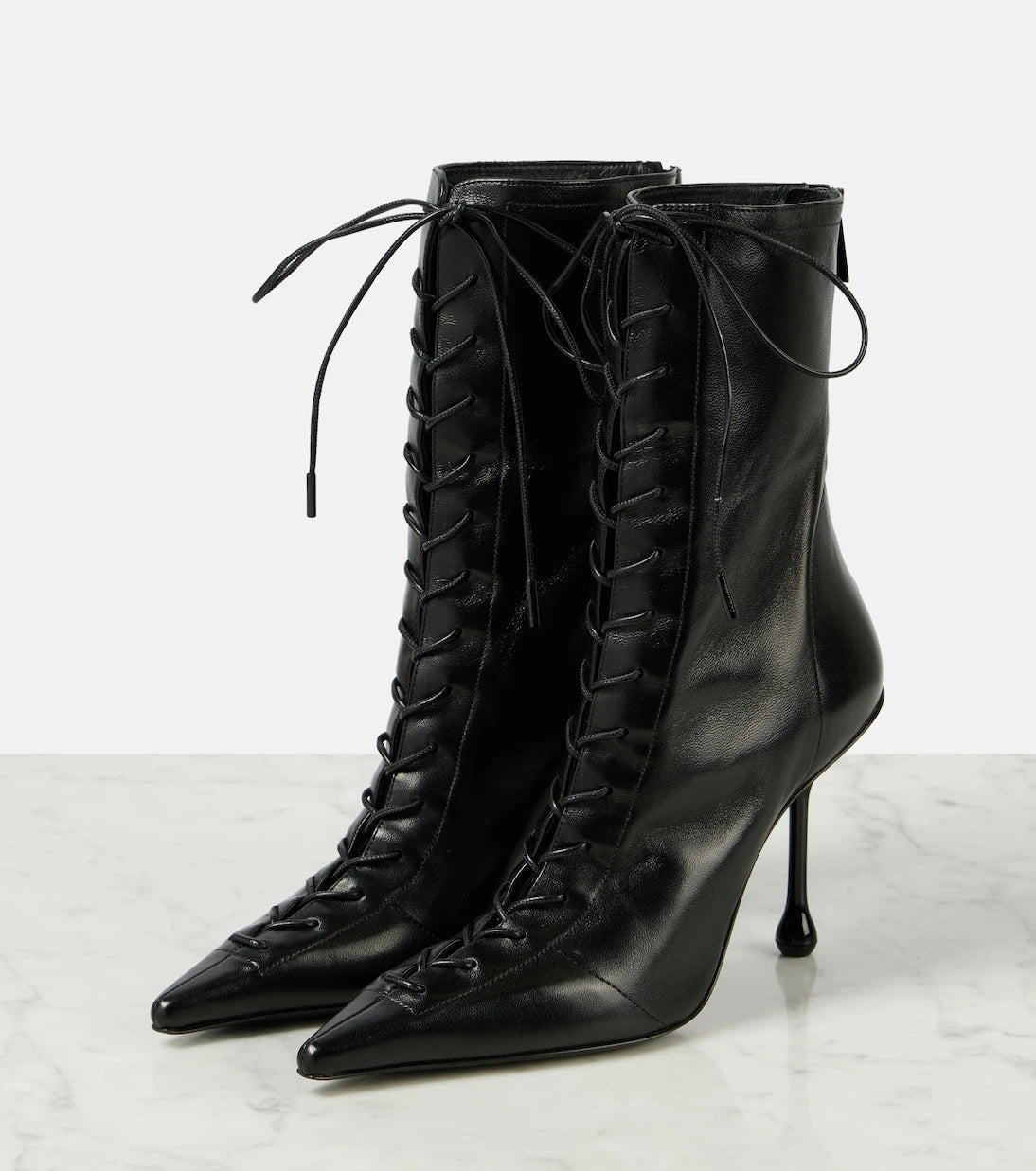 Jimmy Choo - Scarlett 95 leather lace-up boots