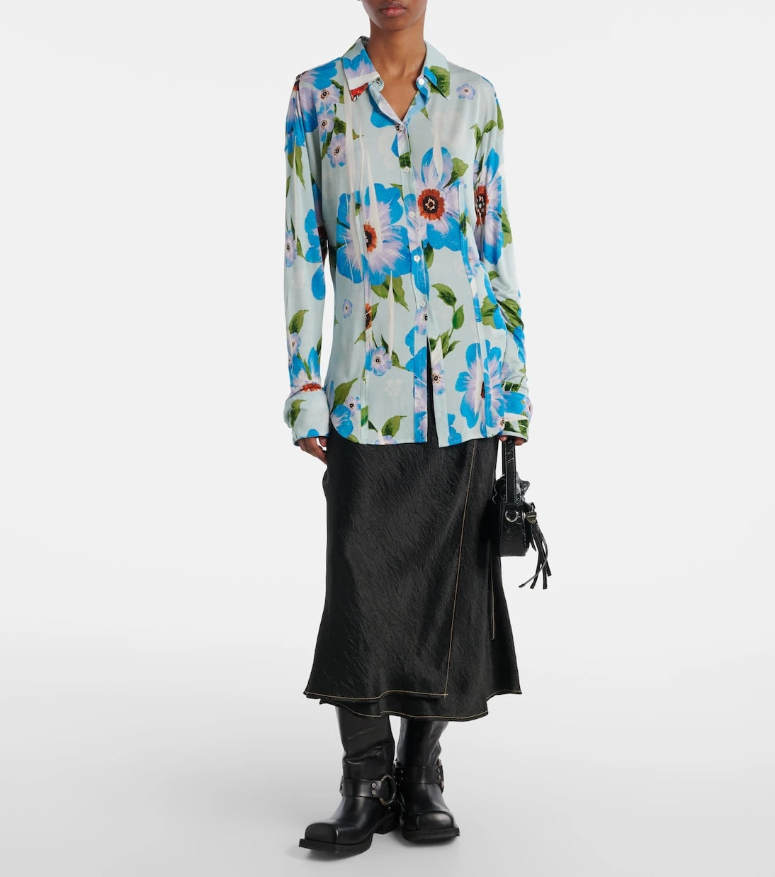 Acne Studios - Floral jersey shirt