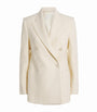 Eleventy White Wool Double-Breasted Blazer