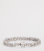 White Gold and Diamond Fireworks Three-Row Tennis Bracelet