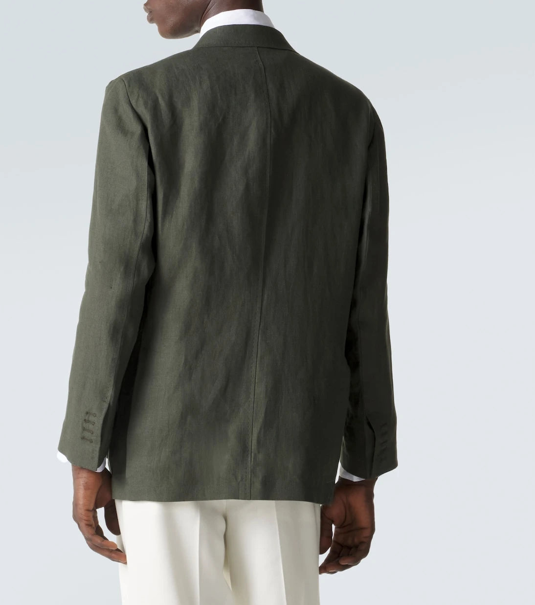 Rubinacci - Single-breasted linen blazer