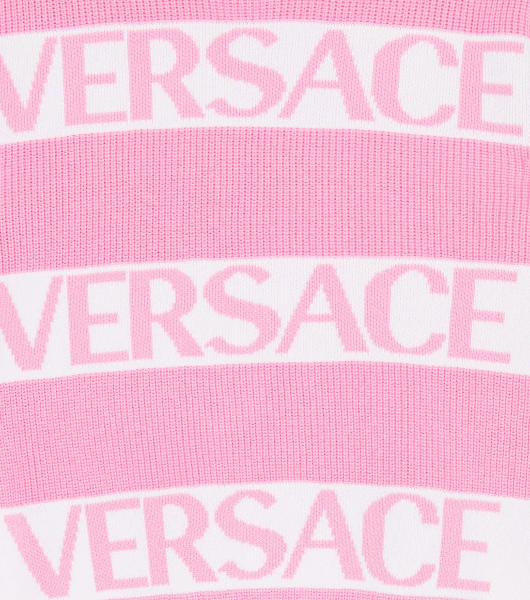 Versace Kids - سترة قطنية محبوكة بشعار جاكار