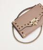 Valentino Garavani Nude Leather Rockstud Chain Wallet