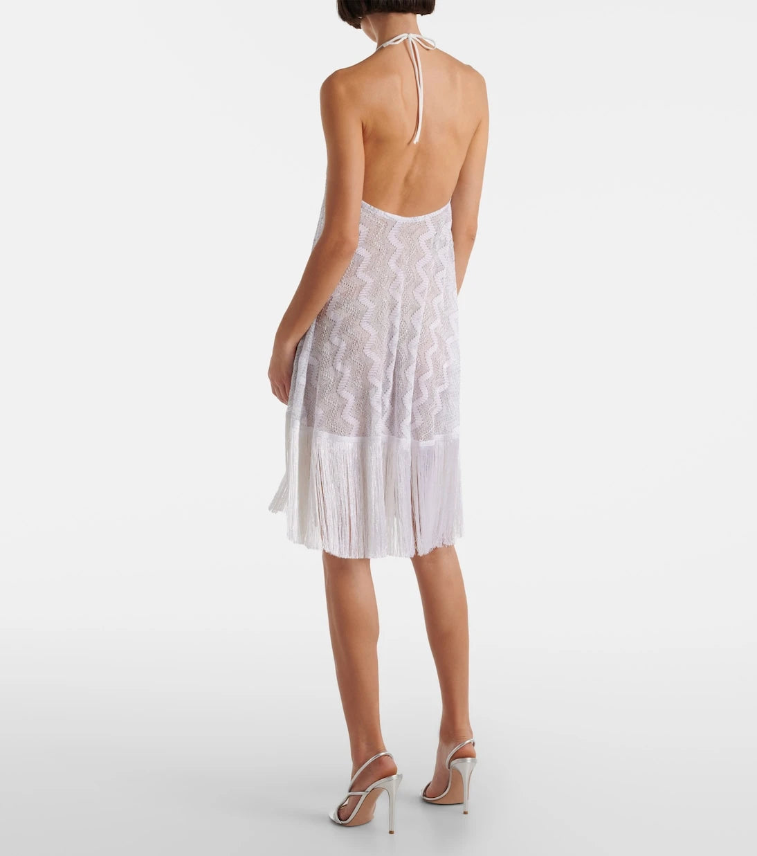 Missoni - Zigzag fringed lamé beach dress