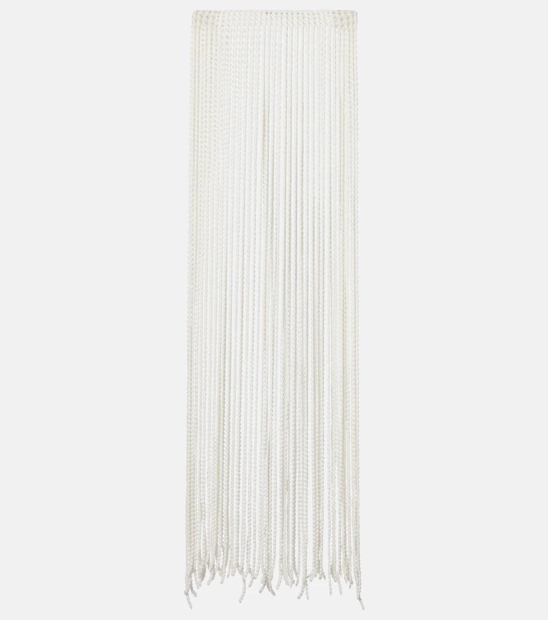 Alaïa - Beaded fringed scarf