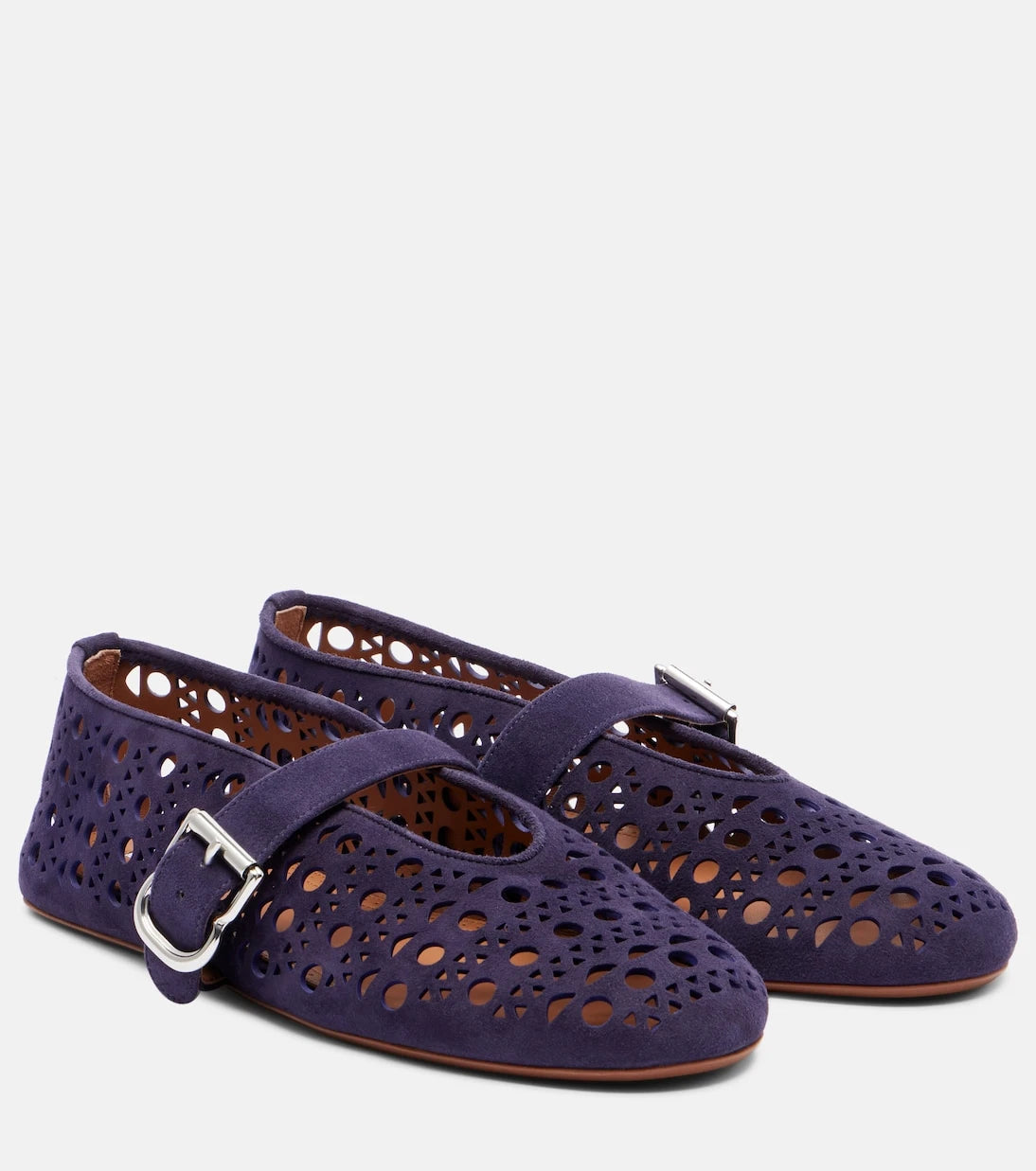 Alaïa - Vienne suede ballet flats