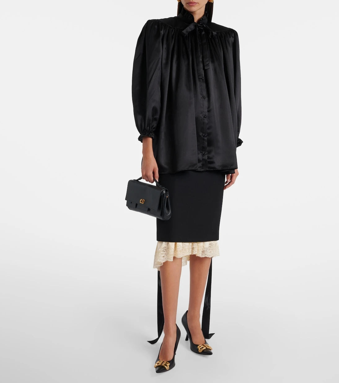 Balenciaga - Silk satin blouse