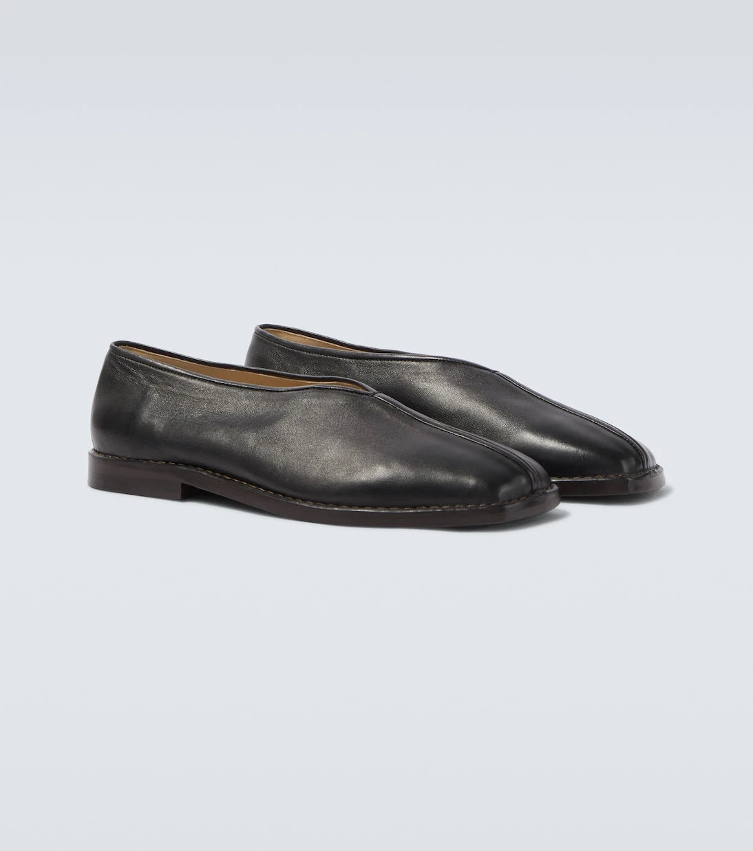 Lemaire - Leather slip-on shoes