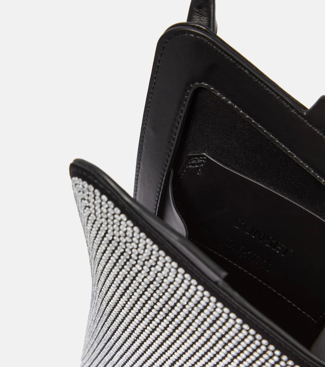 The Attico - Sunset Mini crystal-embellished tote bag