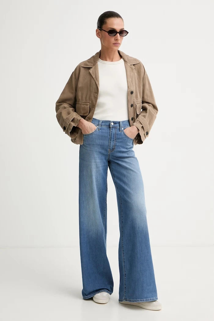 Levi's дънки wide leg дамски 728 HR WIDE LEG