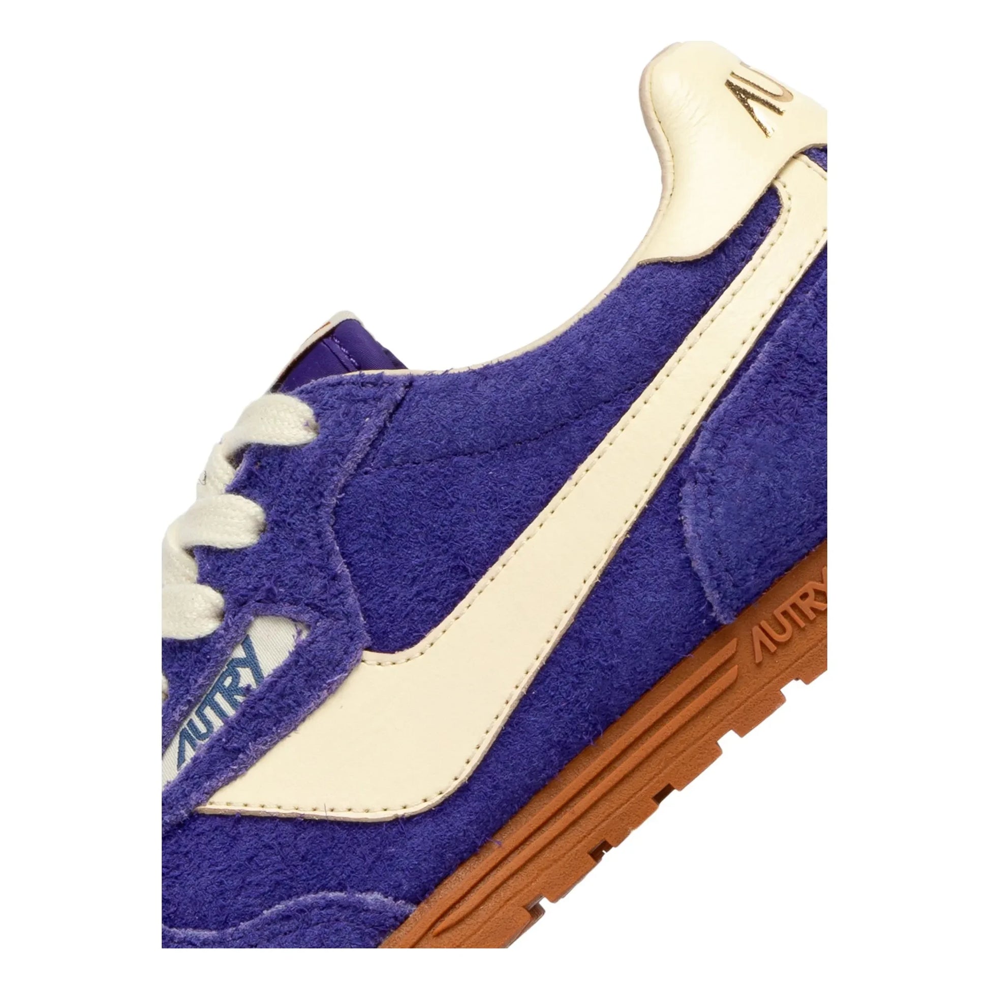 Autry - Windspin Low Two-tone Suede and Leather Sneakers | Purple