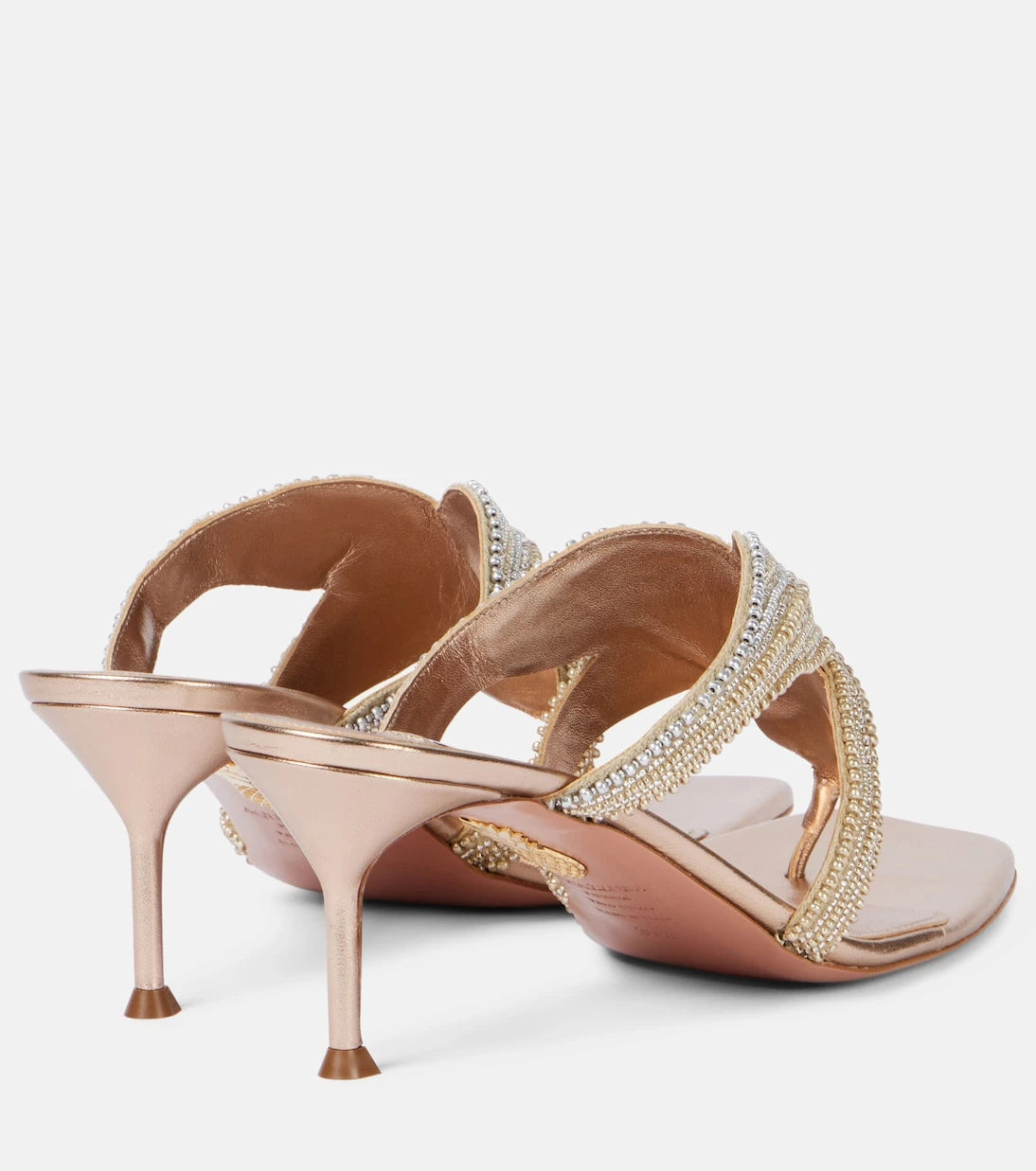 Aquazzura - Reef Star 65 leather sandals