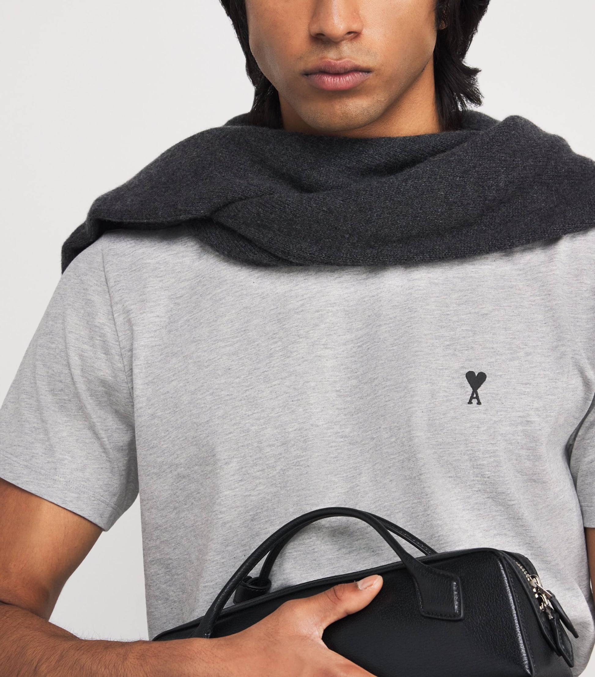 Cotton Embroidered Ami De Coeur T-Shirt