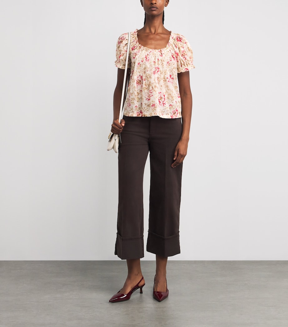 Organic Cotton Floral Frederica Blouse