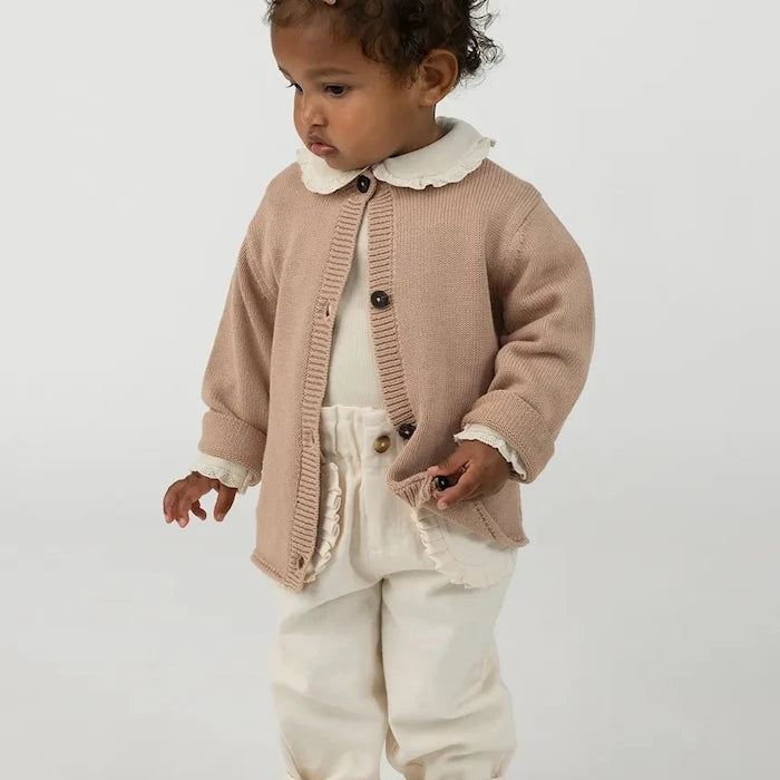 Bebek Pamuklu Yelek Donsje Danta Cardigan Fluffy Bunny