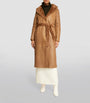 Yves Salomon Beige Lamb Fur Reversible Wrap Coat