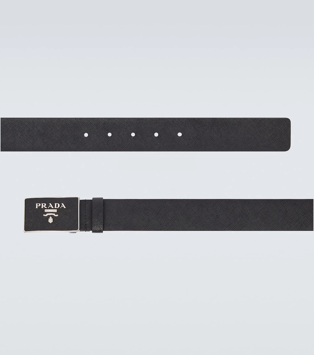 Prada - Saffiano leather logo belt