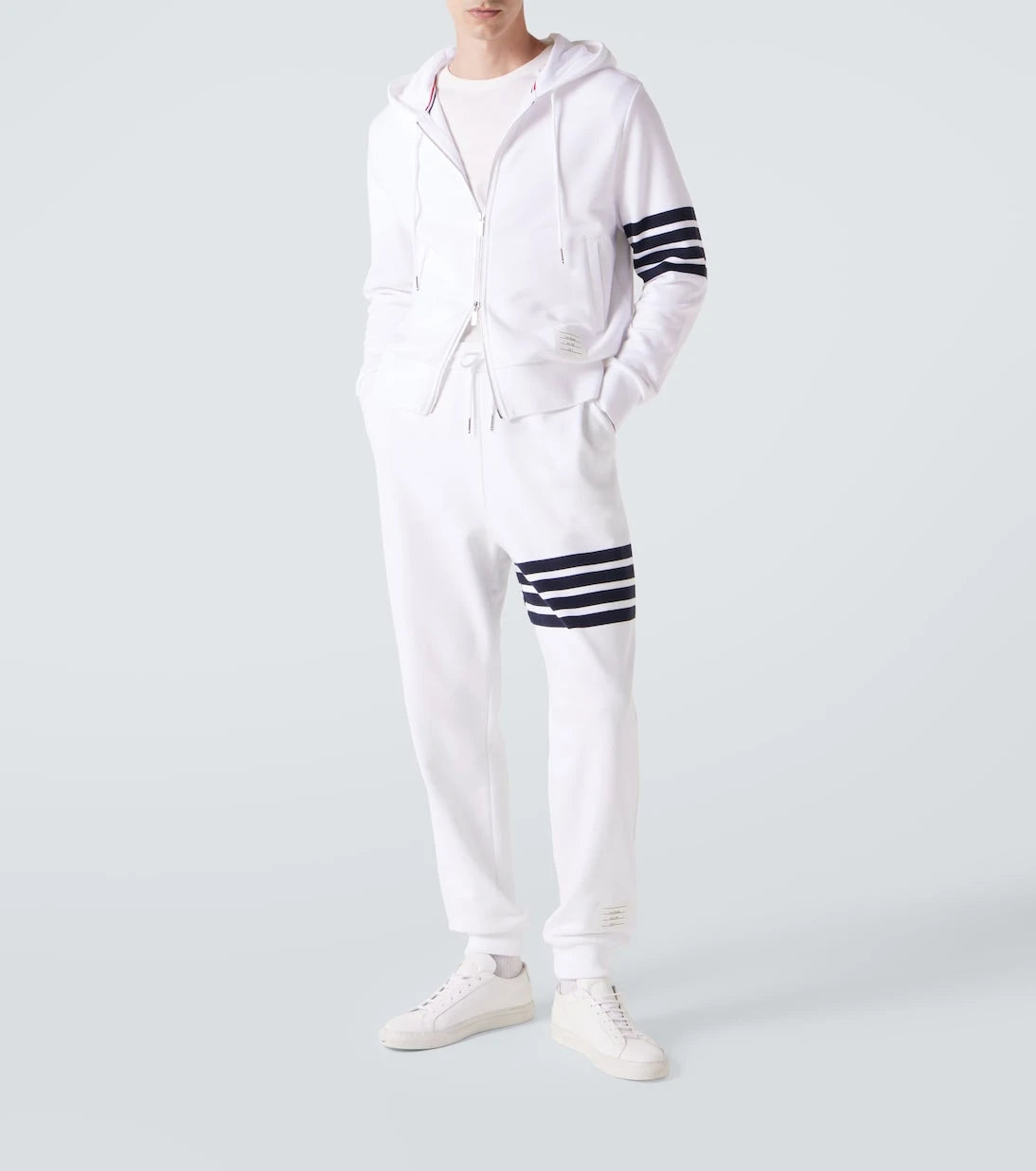 Thom Browne - 4-Bar cotton jersey sweatpants