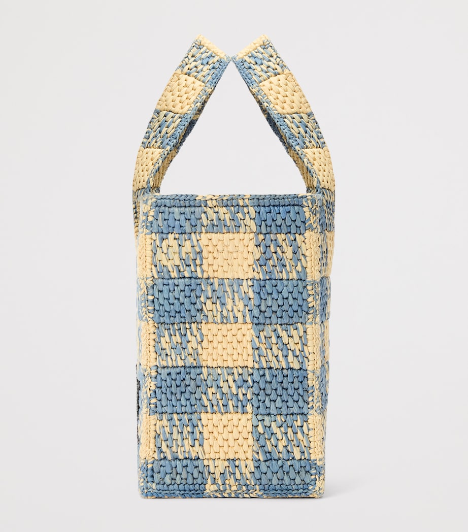 LOEWE Beige x Paula's Ibiza Small Gingham Font Tote Bag