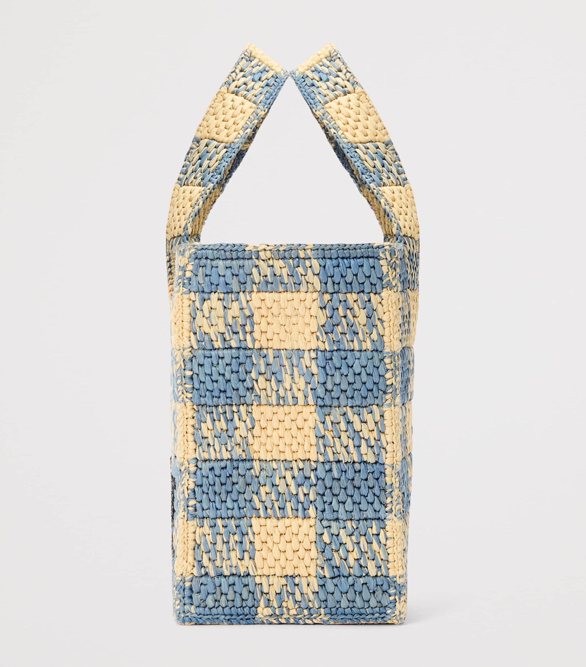 LOEWE Beige x Paula's Ibiza Small Gingham Font Tote Bag
