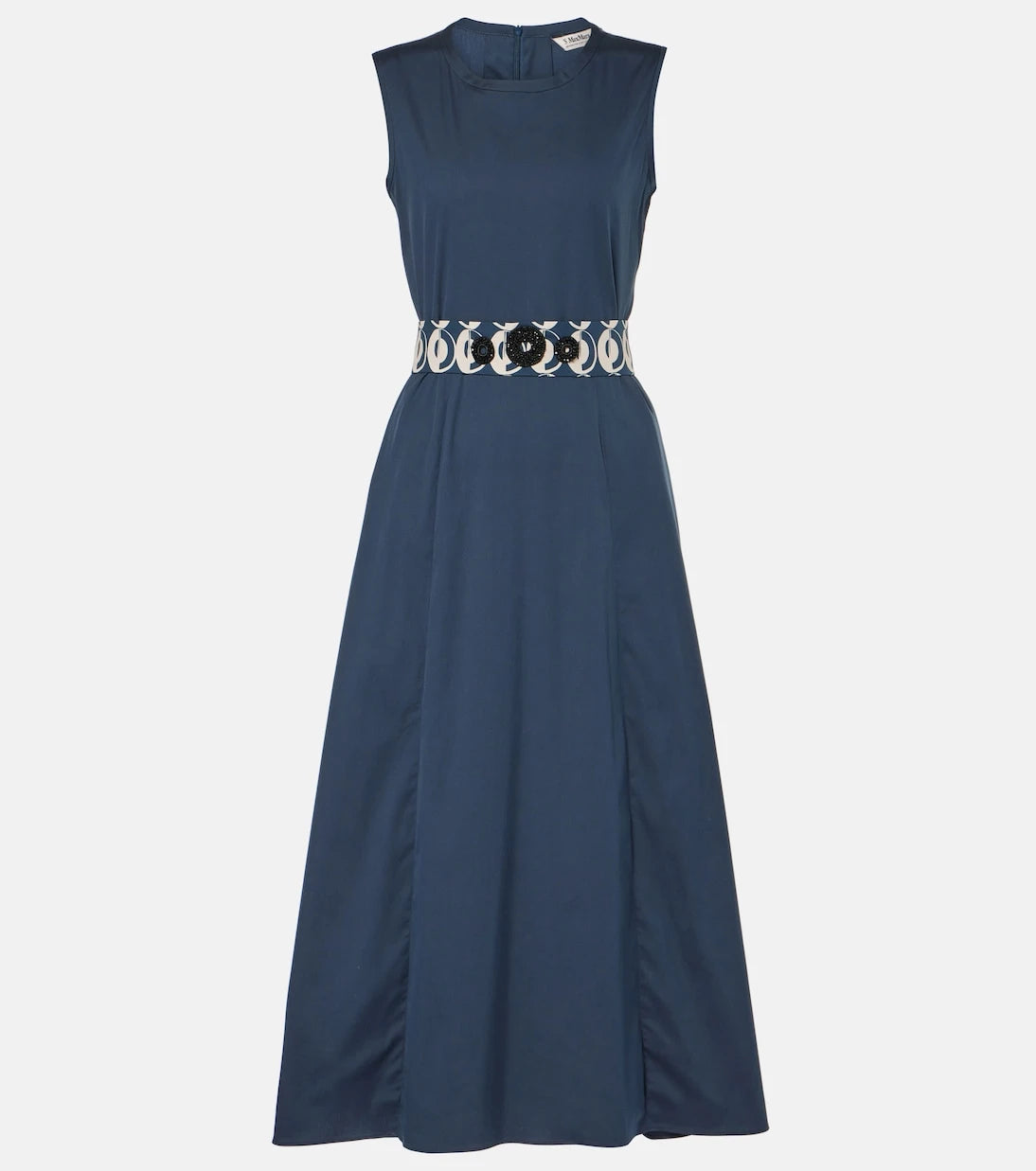 'S Max Mara - Preston cotton-blend poplin midi dress