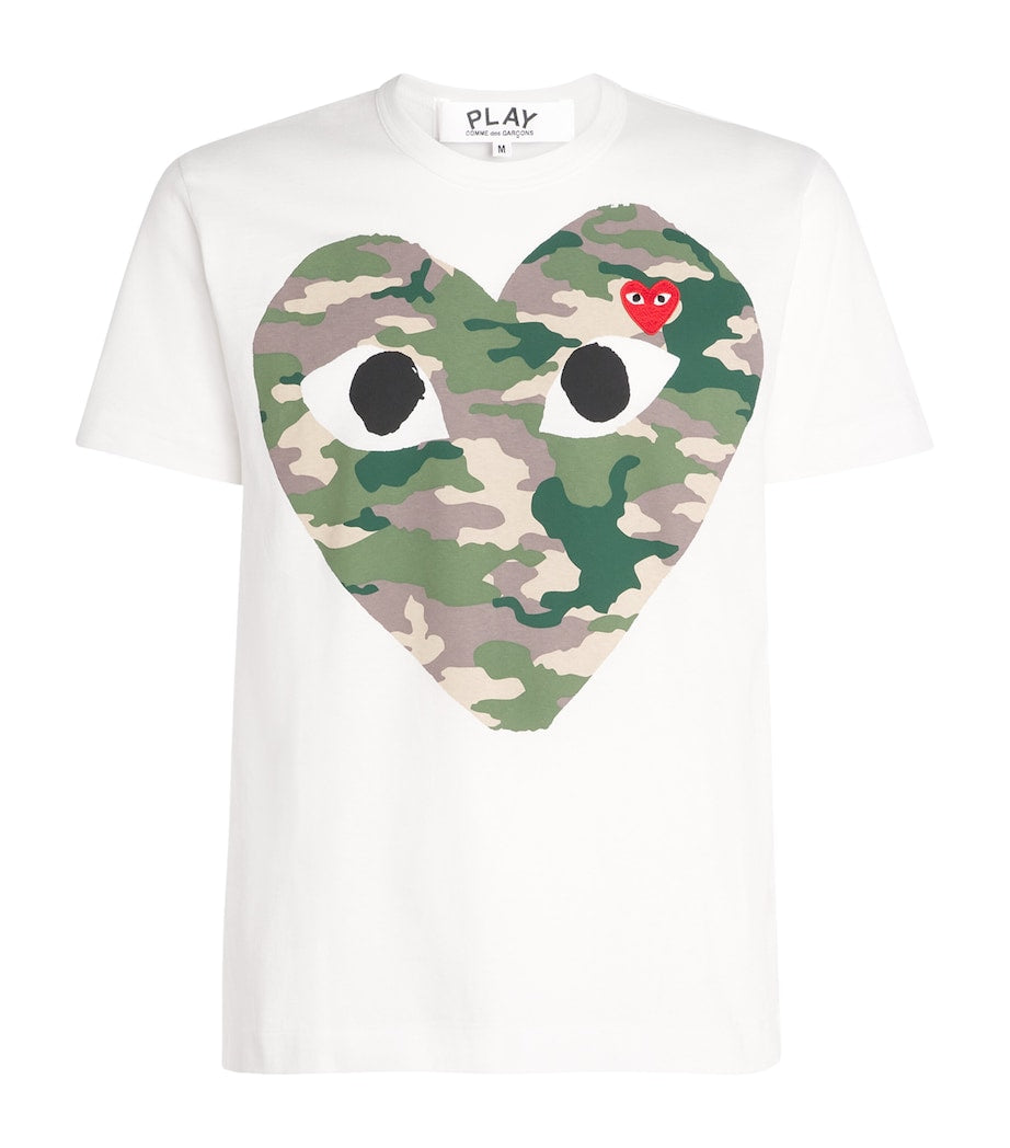 Camouflage Large Heart Logo T-Shirt