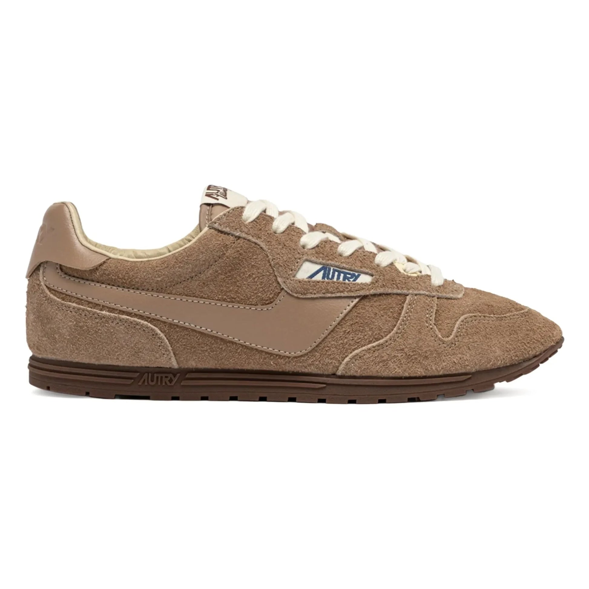Autry - Windspin Low Suede and Leather Basket | Light brown